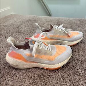 adidas Women's Sneakers - White and Orange